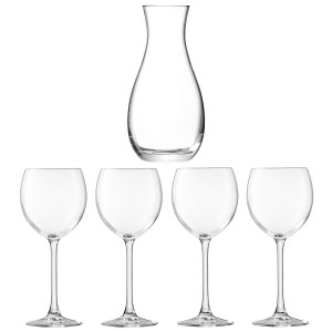 LSA International Uno Carafe & Wine Glasses