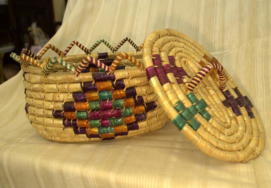 Traditional Turkish Cypriot weaved baskets