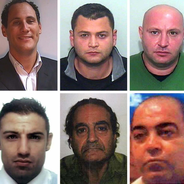 Hasan Akarcay, pictured bottom right, named on UK police list of most wanted criminals in Cyprus, April 2014. Photo © Crimestoppers