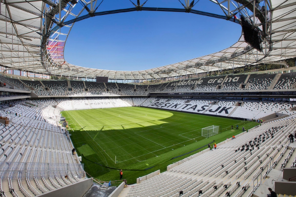 Beşiktaş's new 43,000 capacity stadium, which opened in April 2016