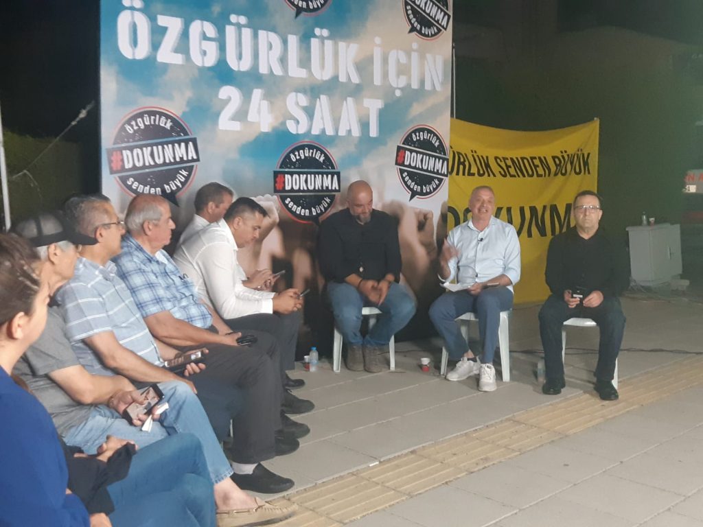 Turkish Cypriot journalists hold 24-hour protest over government plans to curb freedom of expression