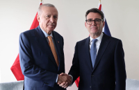 Cyprus among issues as Erdoğan holds first face-to-face talks with UK PM Andy Burnham in New York