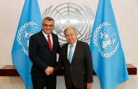 Erhürman meets UN chief in New York as row over Cyprus talks and diplomatic contacts deepens
