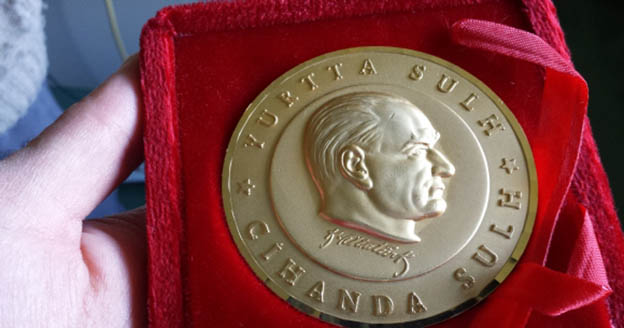 In 2002, Prof. Salahi was awarded the State Medal for Distinguished Service by Turkish Foreign Minister Ismail Cem