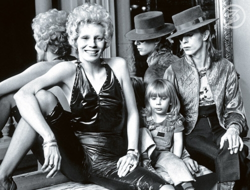 Angie Bowie, her son Duncan and husband David Bowie