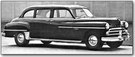 A black 1950 Dogde Coronet, like the one Uncle Pasha had in Cyprus