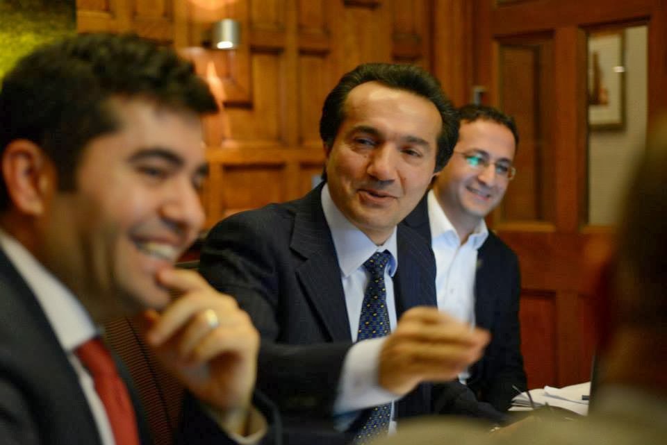 L-R: Ibrahim Dogus, Mustafa Topkaya, Timur Ekingen - the three founders of the British Kebab Awards. Photo BKA 2013